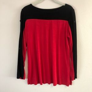 Slinky Brand tunic top with peekaboo sleeves